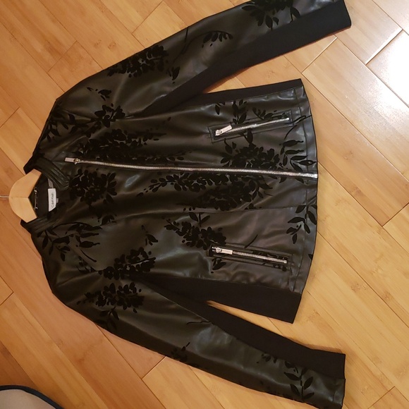 Faux leather motorcycle jacket - Picture 1 of 16
